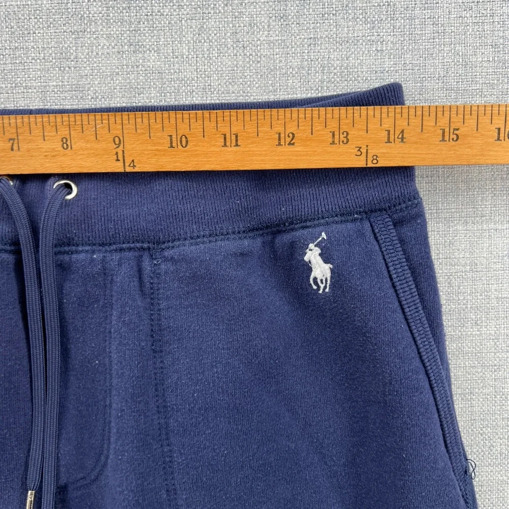 Polo Ralph Lauren Mens Medium Navy Blue Fleece‎ Jogger Sweatpants Pony Lounge